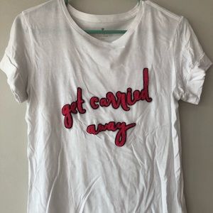 EUC XXS Kate Spade Get Carried Away Tee